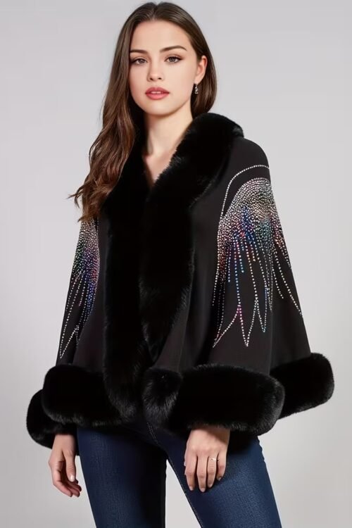 SPARKLING ANGEL WING PONCHO